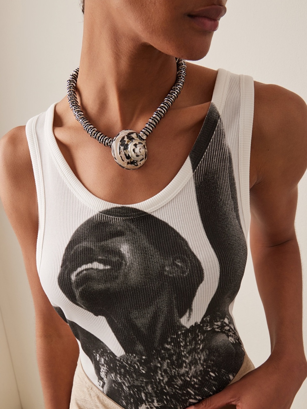 Julietta Beaded Shell Necklace